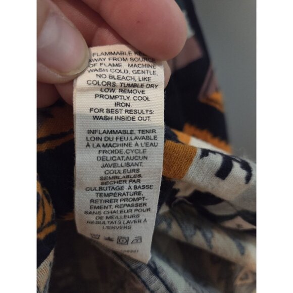 Woolrich Aztec Flannel Button Down Shirt Womens Sz XL Southwest Cotton - Picture 7 of 10